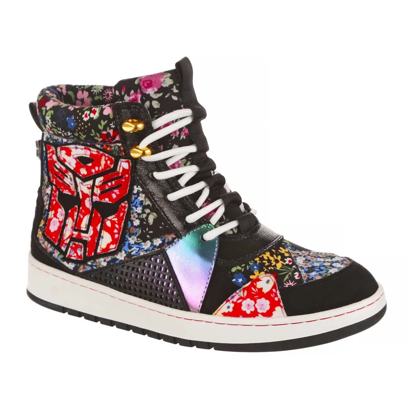 Irregular Choice Frauen Transformers Epic Battle High-Top-Sneaker – Schwarz