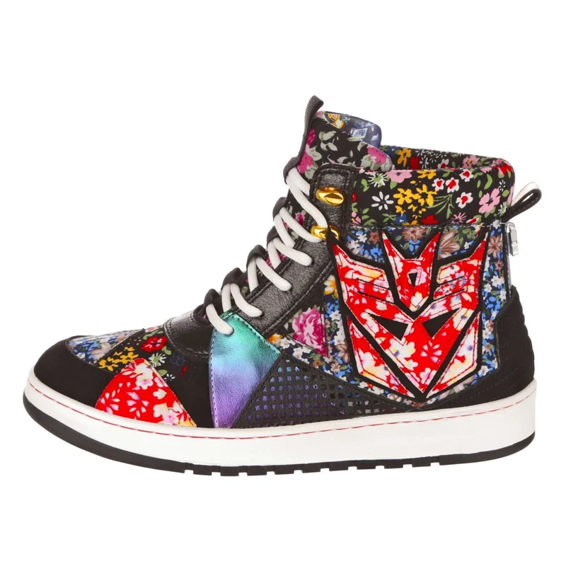 Irregular Choice Frauen Transformers Epic Battle High-Top-Sneaker – Schwarz