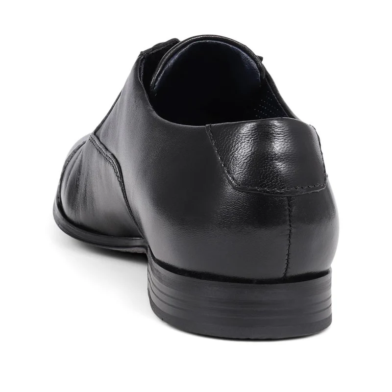 Lace-Up Leather Shoes - BUG39516 / 325 216 - Black