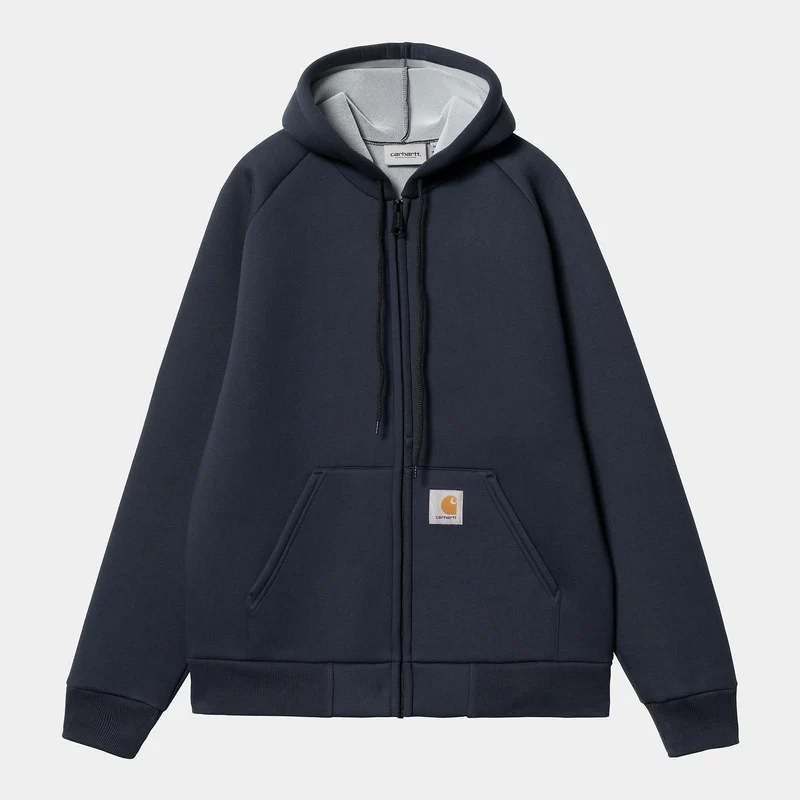 Carhartt WIP Herren Car-Lux Kapuzenjacke – Blau / Grau