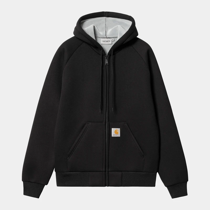 Carhartt WIP Herren Car-Lux Kapuzenjacke – Schwarz / Grau