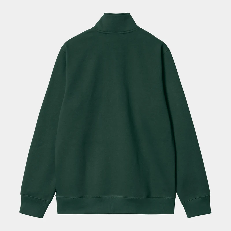 Carhartt WIP Herren Chase Zip Sweat Top – Discovery Green / Gold