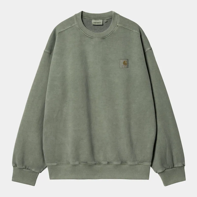 Carhartt WIP Herren Vista Sweat Top – Rauchgrün