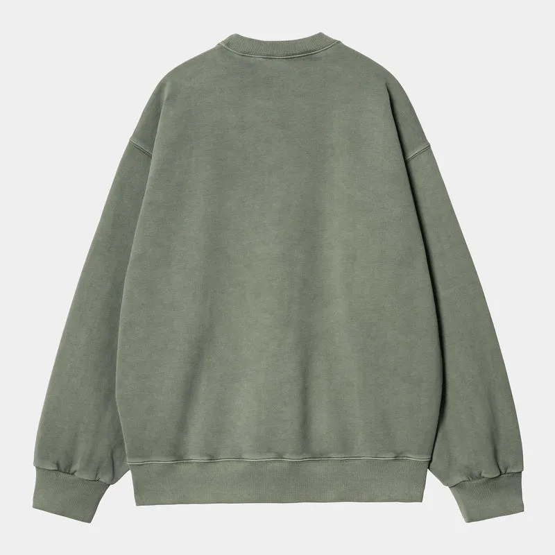 Carhartt WIP Herren Vista Sweat Top – Rauchgrün