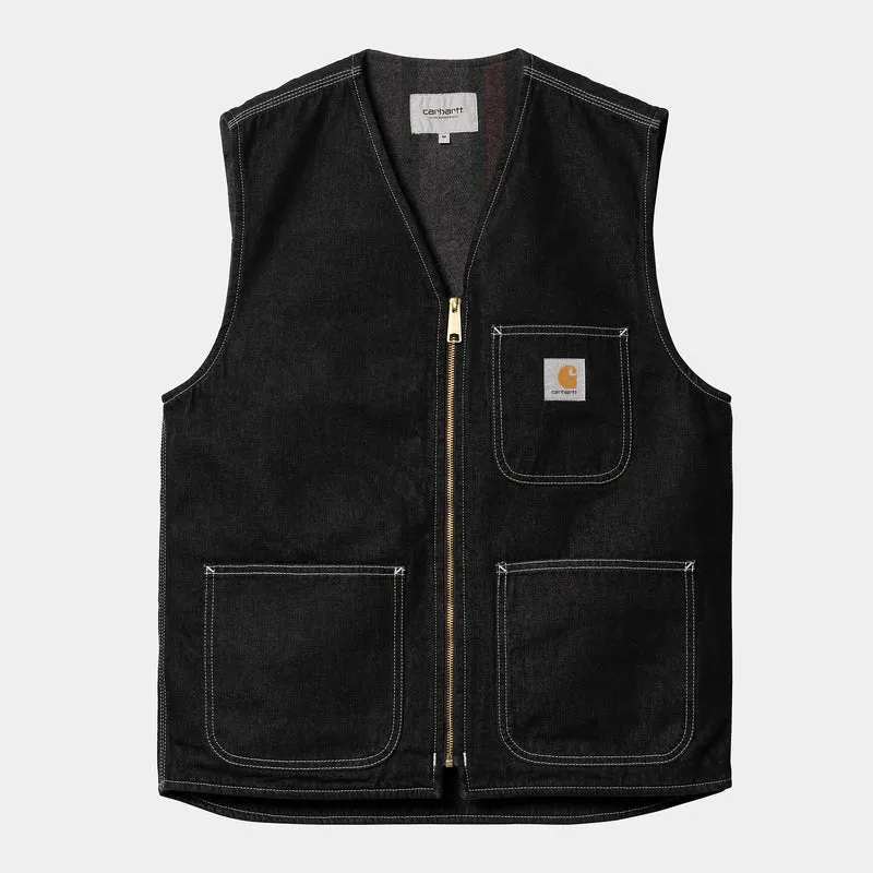 Carhartt WIP Arbeitsweste für Herren – Black One Wash