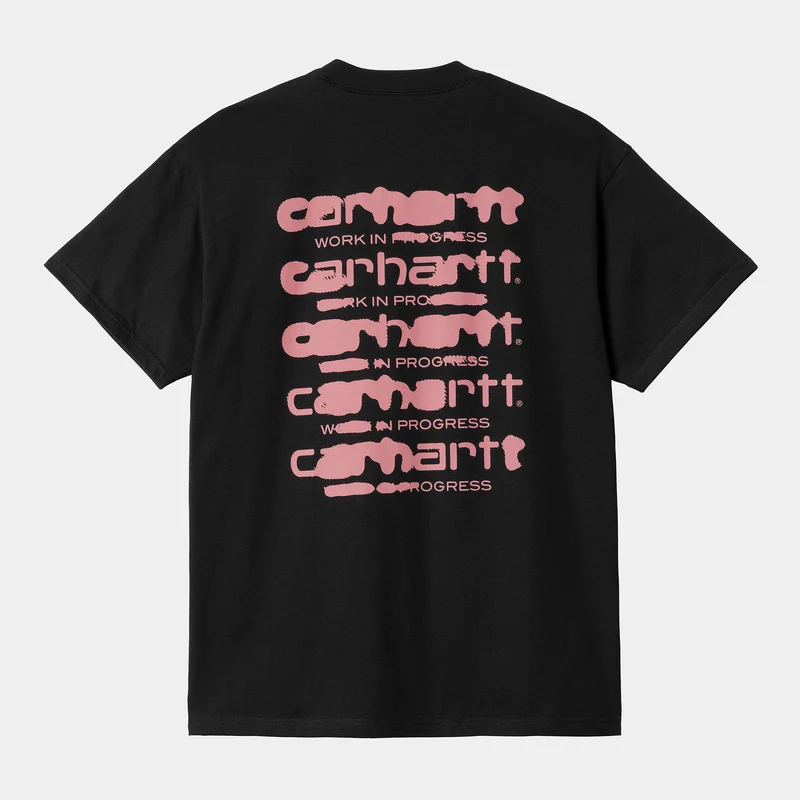 Carhartt WIP Herren Ink Bleed T-Shirt – Schwarz