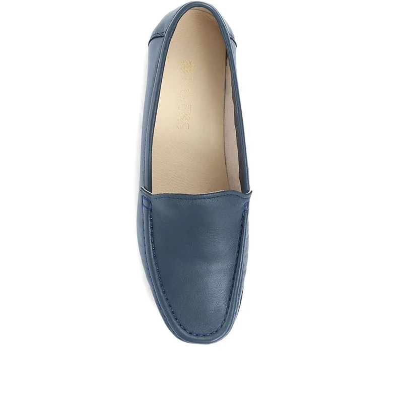 Smart Leather Loafers - CONT2400 / 309 091 - Navy