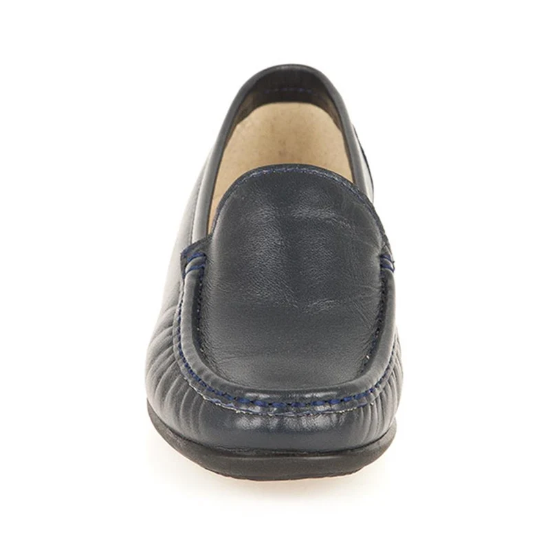 Smart Leather Loafers - CONT2400 / 309 091 - Navy