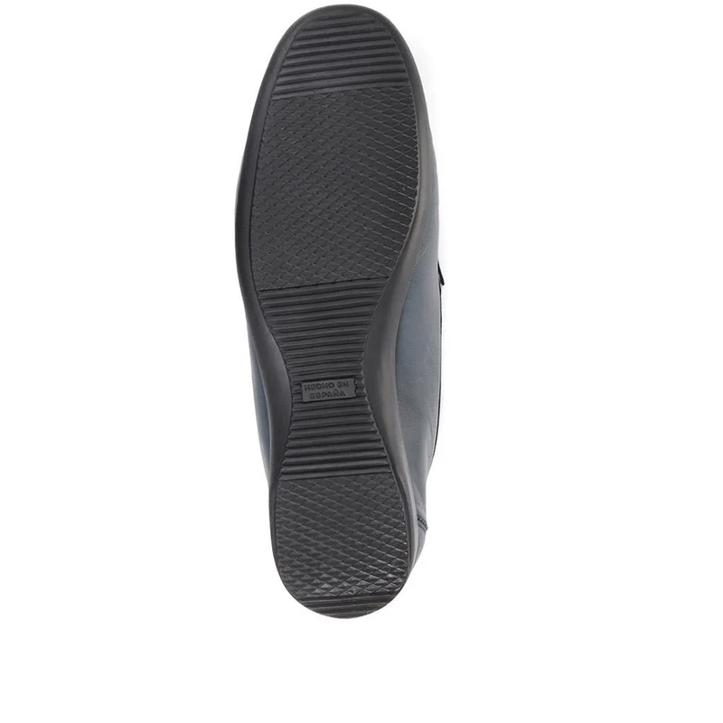 Smart Leather Loafers - CONT2400 / 309 091 - Navy