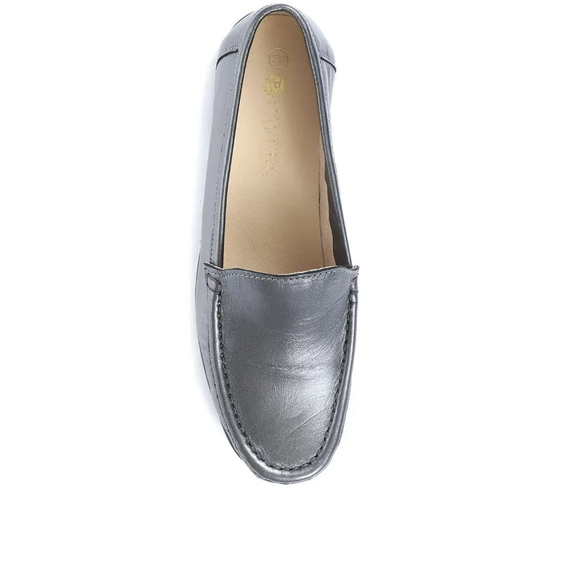 Smart Leather Loafers - CONT2400 / 309 091 - Pewter