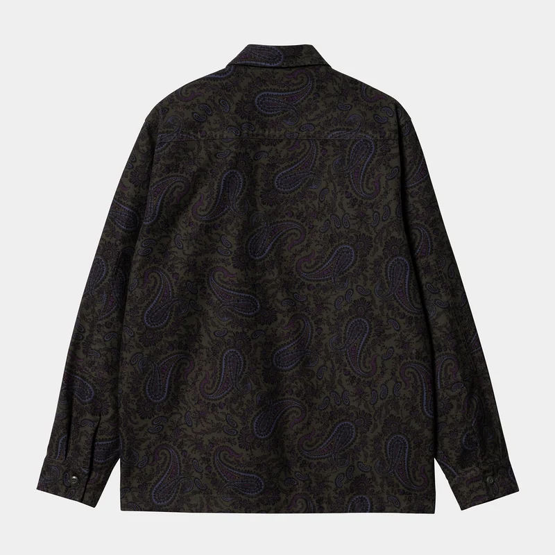 Carhartt WIP Herren-Hemd mit Charter-Paisley-Print – Plant