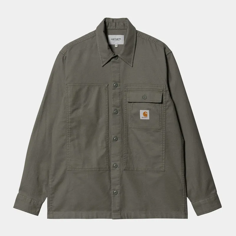 Carhartt WIP Herren-Charter-Hemd – Rauchgrün