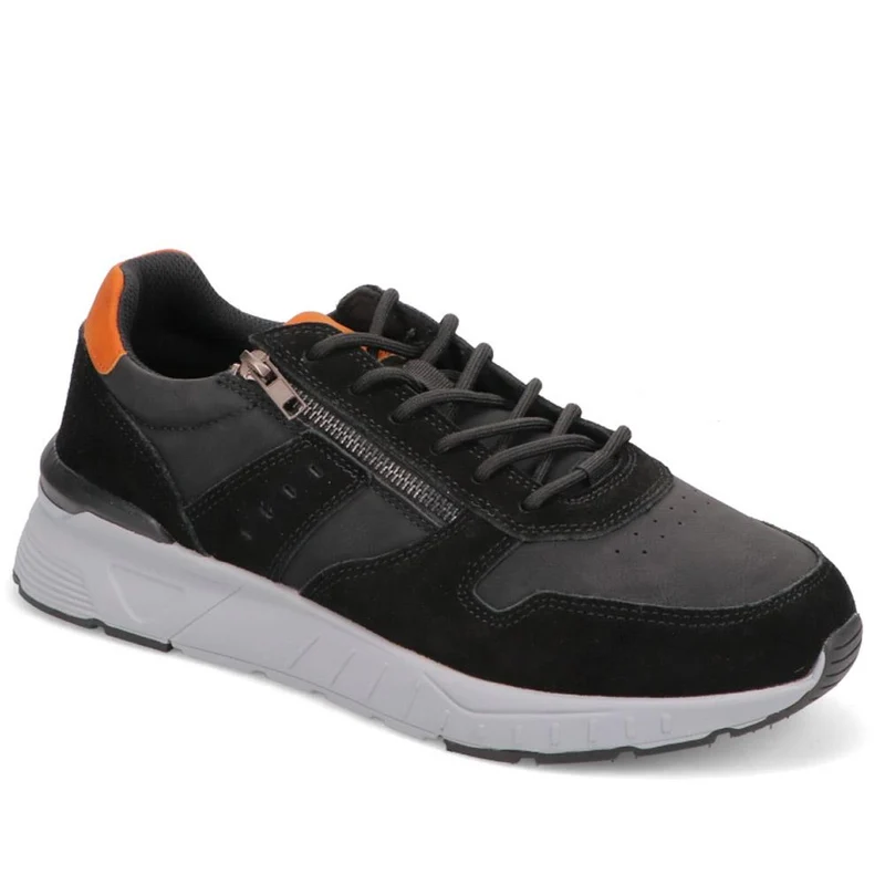 Extra-Wide Fit Casual Trainers - RICHARD / 326 509 - Black