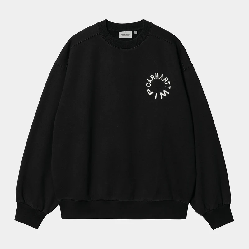 Carhartt WIP Arbeits-Uni-Sweatshirt für Herren – Schwarz/Wachs