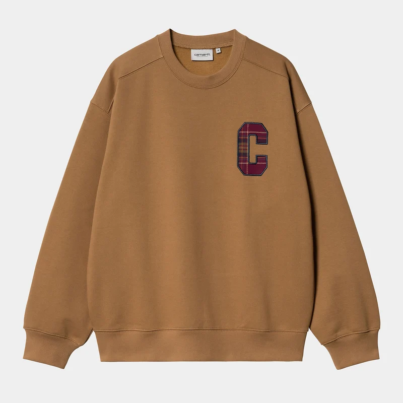 Carhartt WIP Herren Wiles Sweat Top – Hamilton Brown