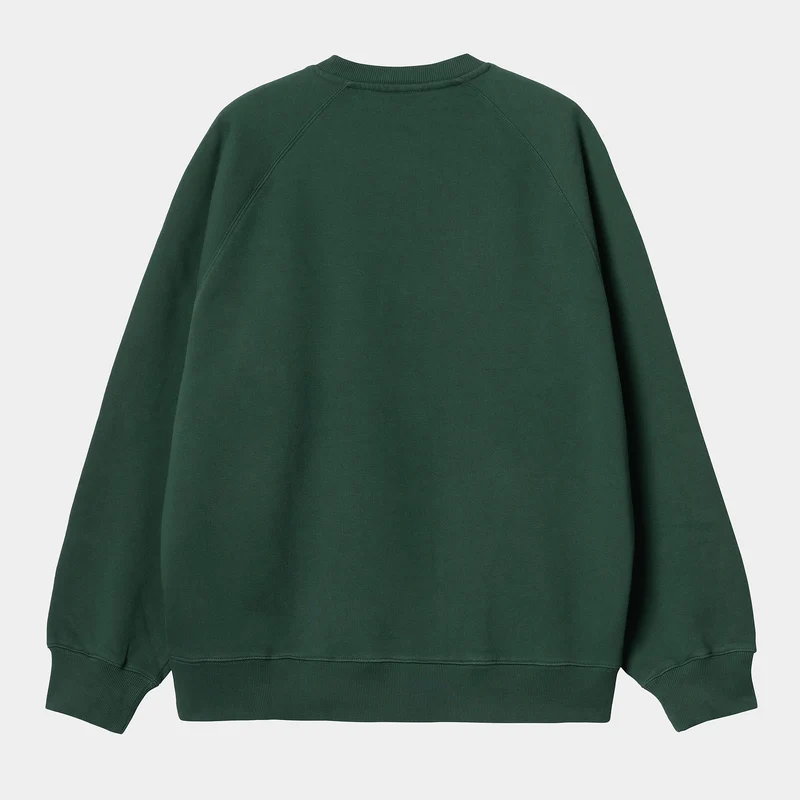 Carhartt WIP Herren Bubbles Sweat Top – Discovery Green / Grün
