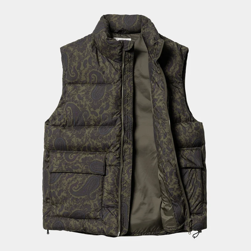 Carhartt WIP Herren-Springfield-Weste – Pflanzen-Paisley-Druck