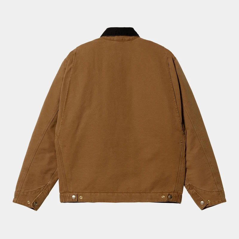 Carhartt WIP Herren-Detroit-Jacke – tiefes Hamilton-Braun/Schwarz