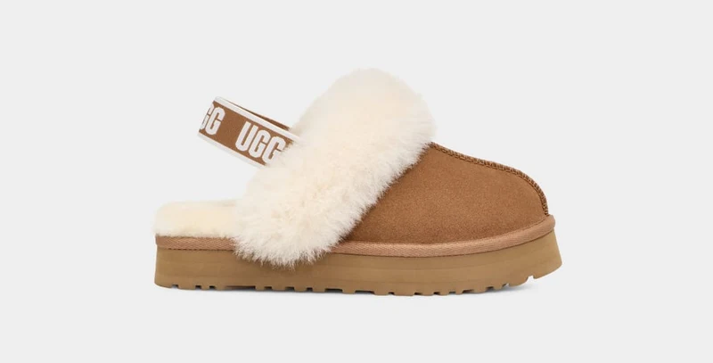 UGG Kinder-Funkette-Hausschuhe – Kastanie