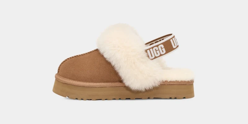 UGG Kinder-Funkette-Hausschuhe – Kastanie