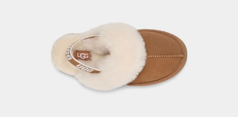 UGG Kinder-Funkette-Hausschuhe – Kastanie