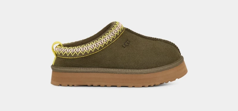 UGG Tazz-Hausschuhe für Kinder – gebranntes Olivgrün