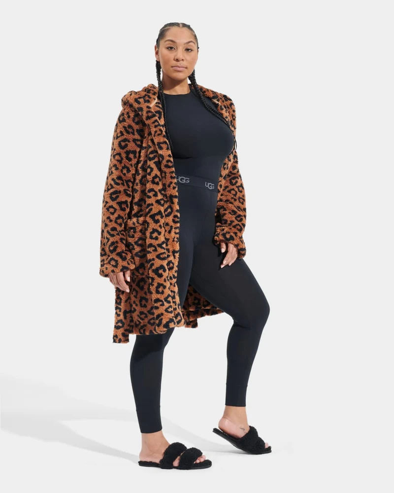 UGG Aarti-Morgenmantel für Damen – Cider Leopard