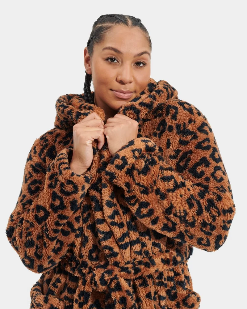 UGG Aarti-Morgenmantel für Damen – Cider Leopard