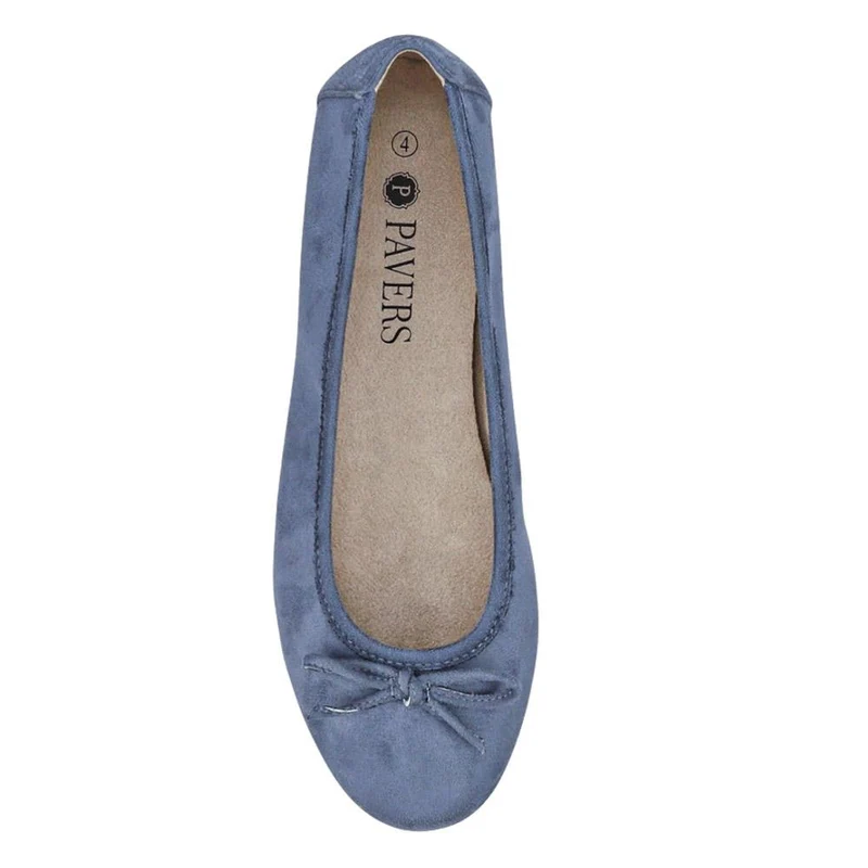 Short-Heeled Casual Pumps - JANSP41001 / 326 782 - Blue
