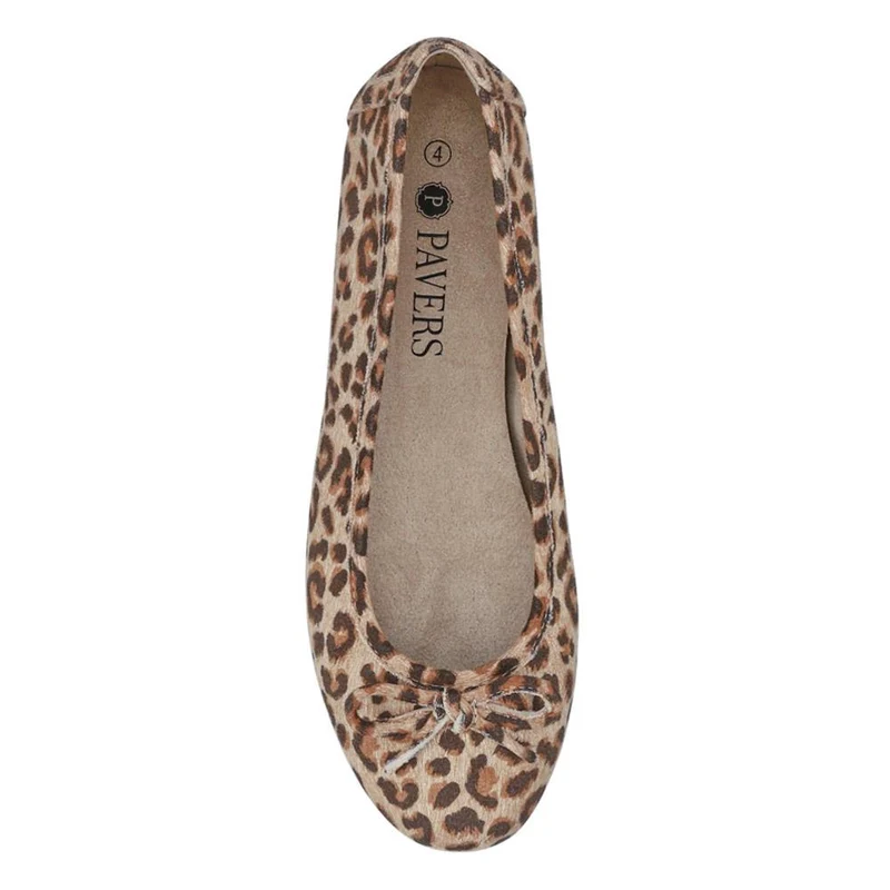 Short-Heeled Casual Pumps - JANSP41001 / 326 782 - Leopard
