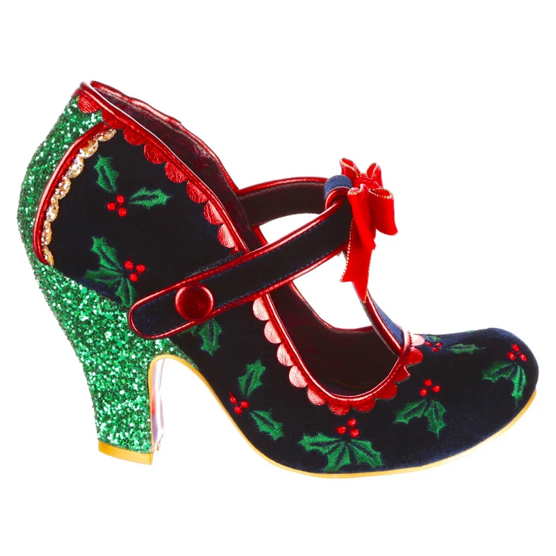 Irregular Choice Damen Perfect Parcel High Heel – Marineblau
