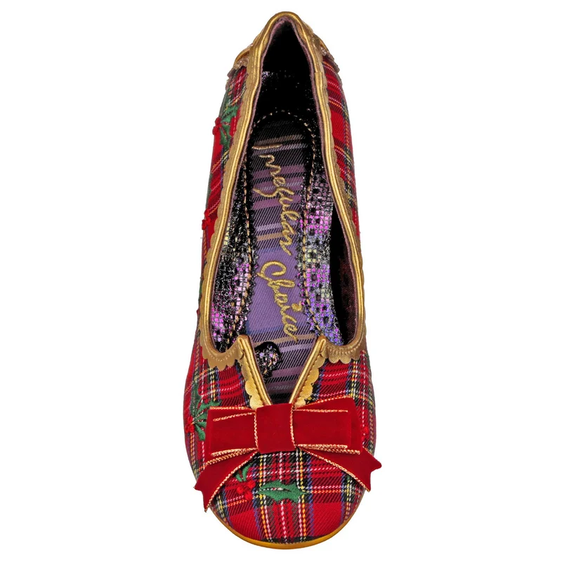 Irregular Choice Weihnachtsplätzchen-High-Heel für Damen – Rot