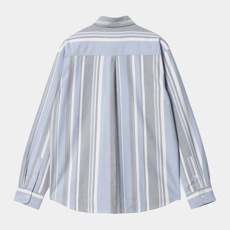Carhartt WIP Herren Dwyer Hemd – Bleach / Squid