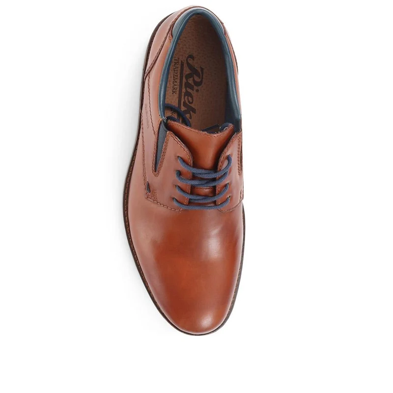 Smart Lace-Up Derby Shoes - RKR36517 / 322 380 - Tan