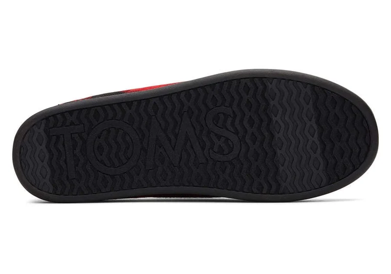 TOMS Herren Ezra Slipper – Rot kariert