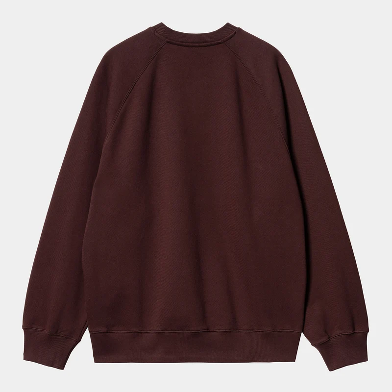 Carhartt WIP Herren Bubbles Sweat Top – Amarone / Wachs