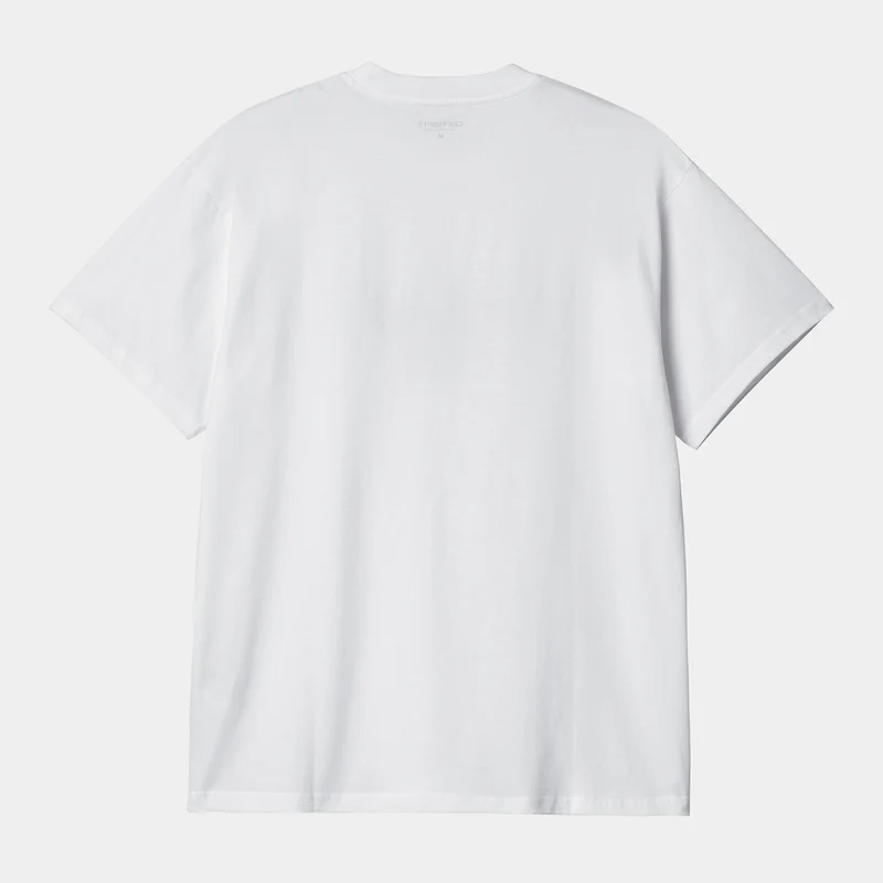 Carhartt WIP Herren Spree Halftone T-Shirt – Weiß / Schwarz