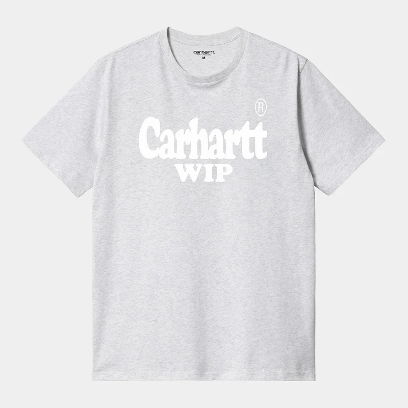 Carhartt WIP Herren Spree Halftone T-Shirt – Ash Heather