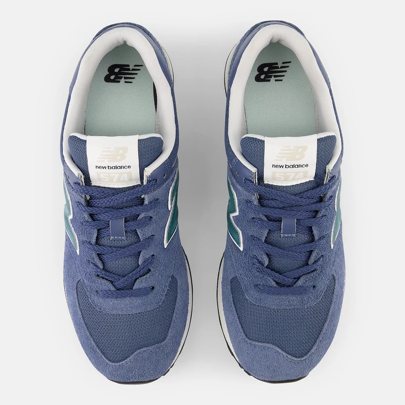 New Balance Herren 574 Fashion Trainer – Marineblau / Grün