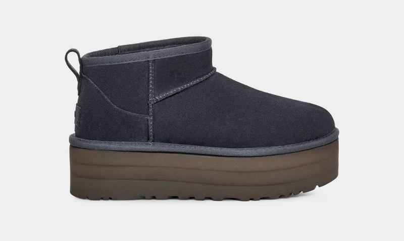 UGG Damen Ultra Mini Plateaustiefel - Eve Blue