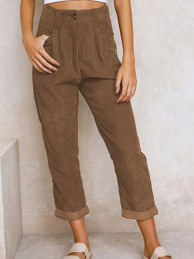 Pantaloni Maple | Pantaloni in velluto a coste donna per tutti i giorni e ufficio