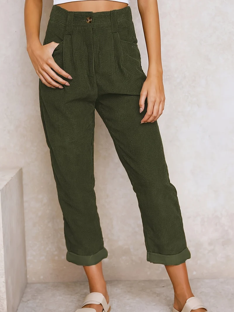 Pantaloni Maple | Pantaloni in velluto a coste donna per tutti i giorni e ufficio