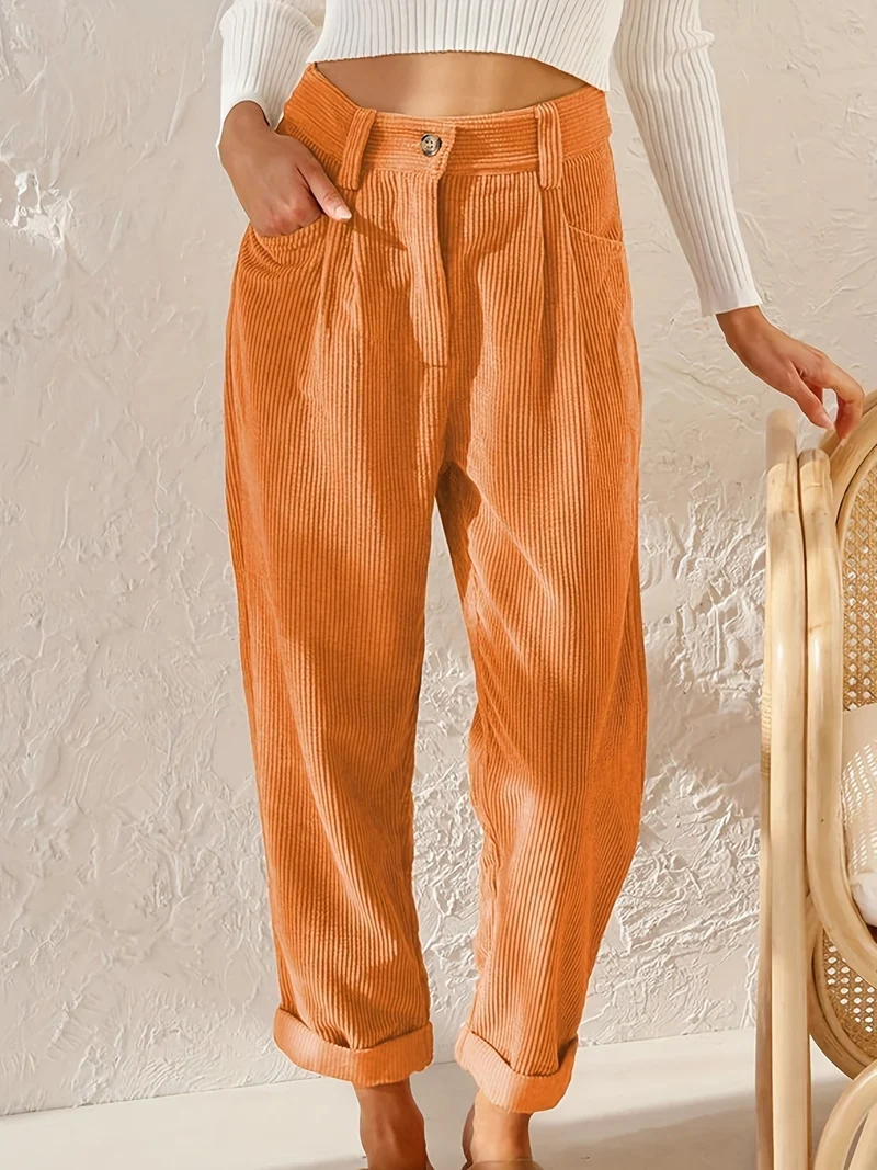 Pantaloni Maple | Pantaloni in velluto a coste donna per tutti i giorni e ufficio