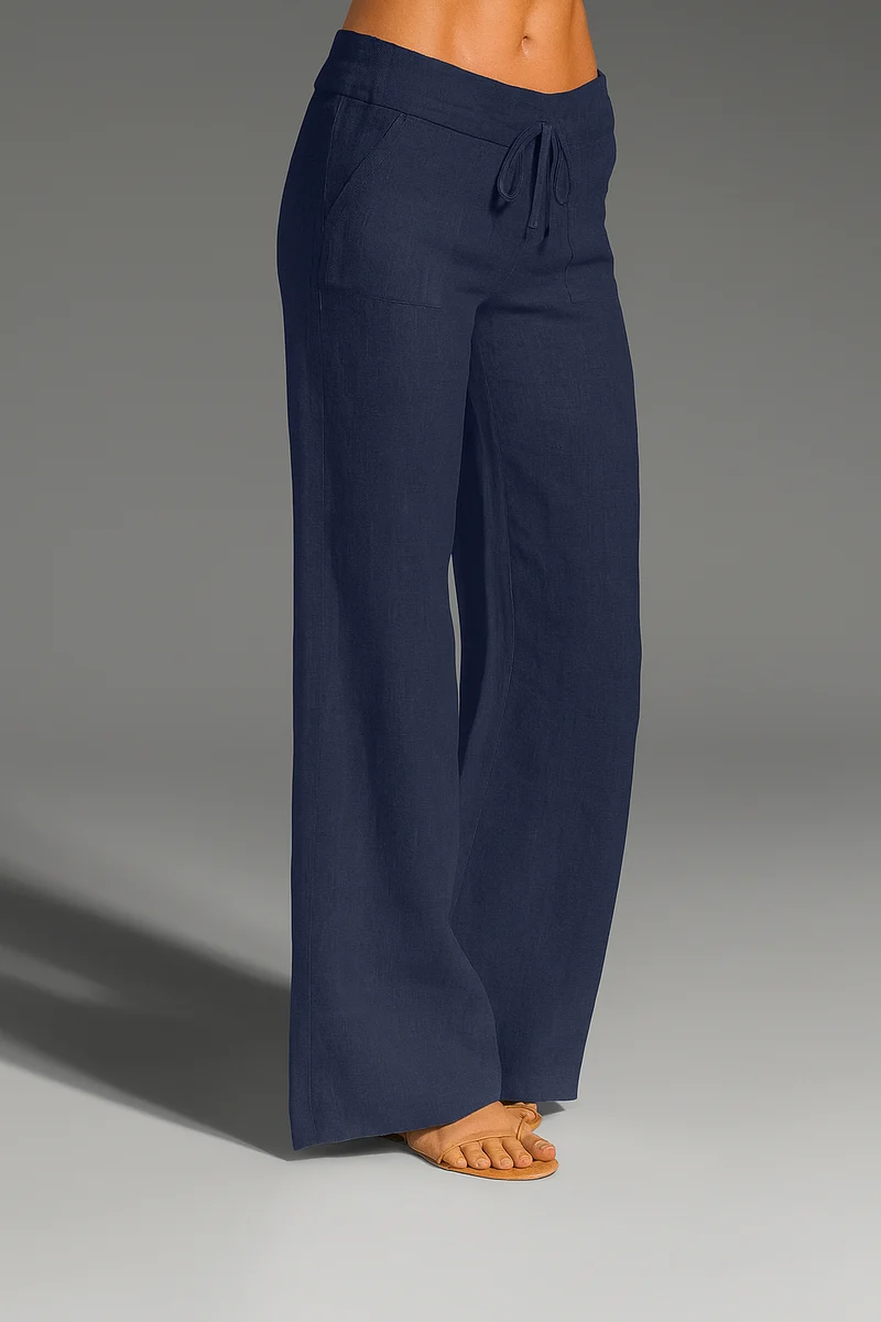 Pantaloni estivi ariosi | Pantaloni larghi da donna con coulisse