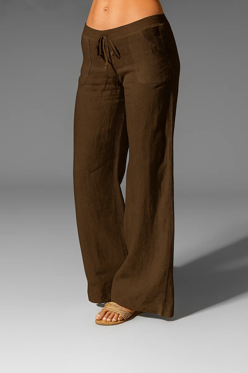 Pantaloni estivi ariosi | Pantaloni larghi da donna con coulisse