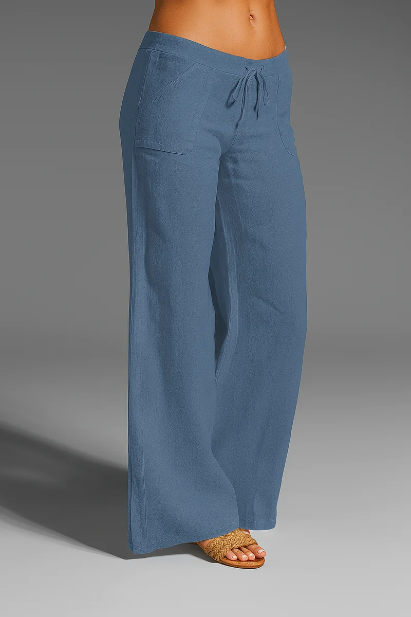 Pantaloni estivi ariosi | Pantaloni larghi da donna con coulisse