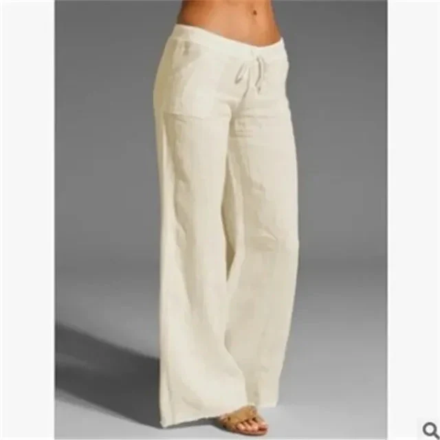 Pantaloni estivi ariosi | Pantaloni larghi da donna con coulisse