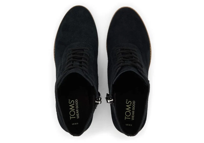 TOMS Evelyn Schnürstiefelette für Damen – Schwarz