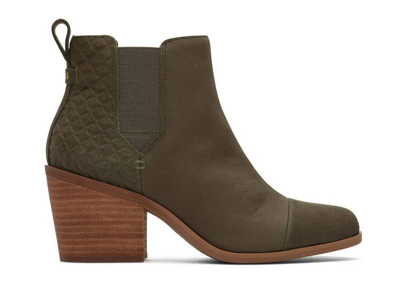 TOMS Everly-Stiefelette für Damen – Olivgrün