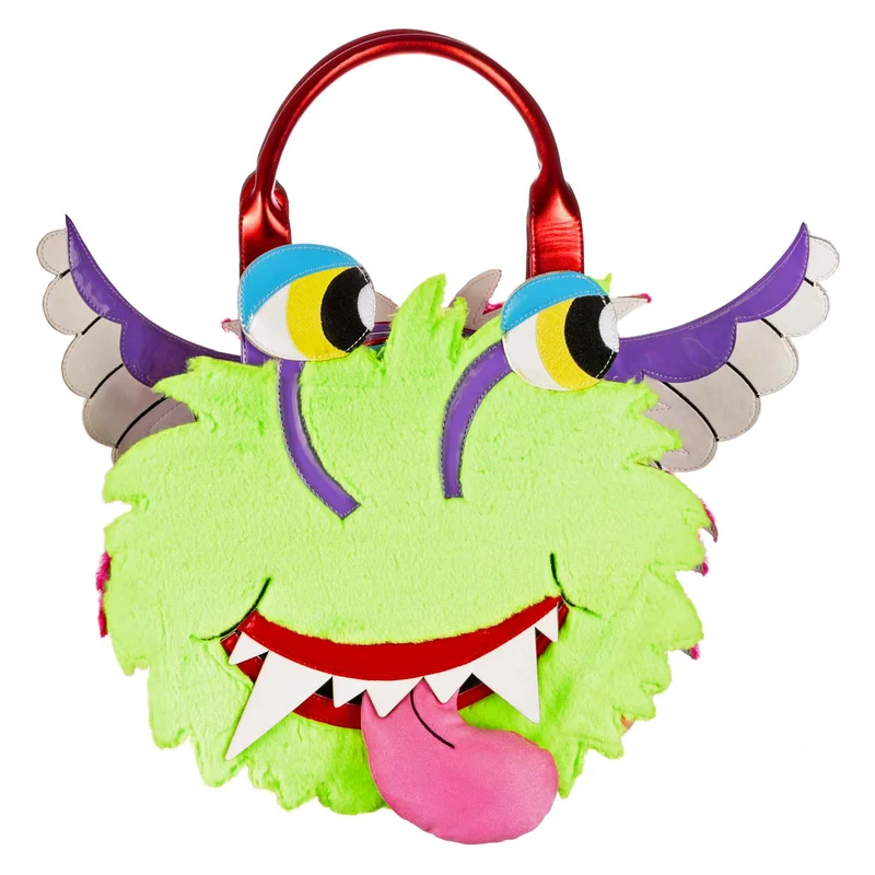 Irregular Choice Womens Fluffy Freaks Tasche - Grün